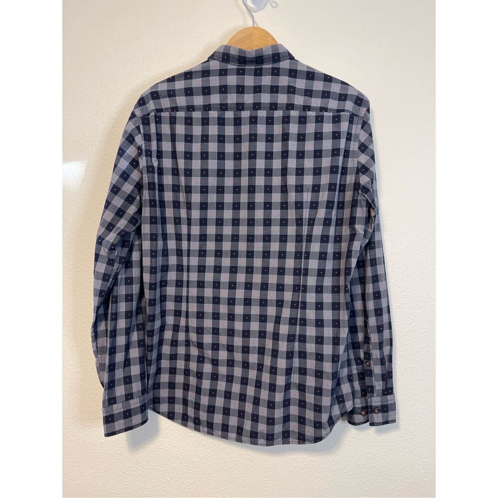 Hugo Boss Plaid Button Down Slim Fit Shirt Size Large - Picture 8 of 10
